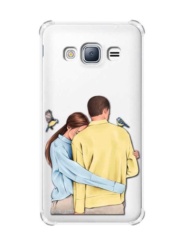 Чохол з потовщеними кутами на Samsung Galaxy J3(2016) J310 :: Українська пара (принт 14)