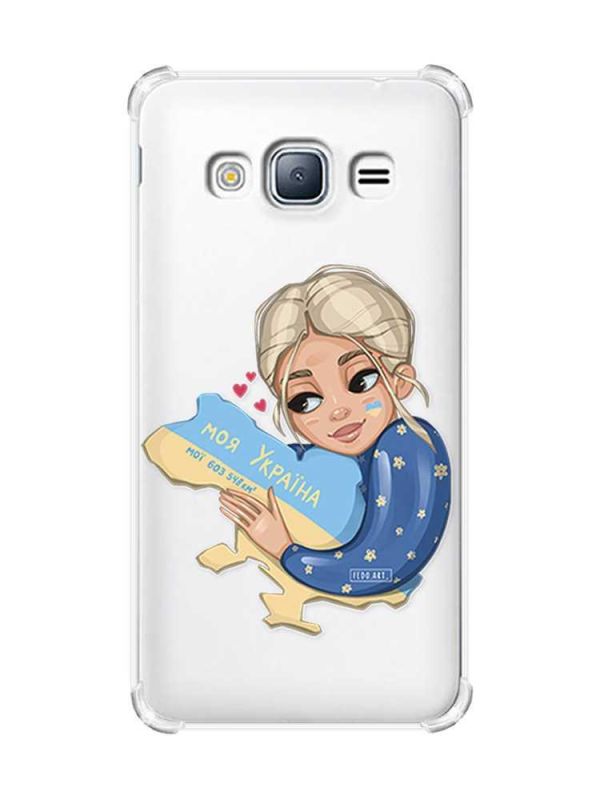 Чохол з потовщеними кутами на Samsung Galaxy J3(2016) J310 :: Моя Україна (принт 24)