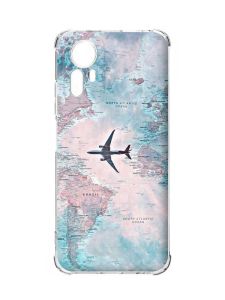 Чохол з потовщеними кутами на Xiaomi Redmi Note 12S :: Подорожі. Карта (принт 317)