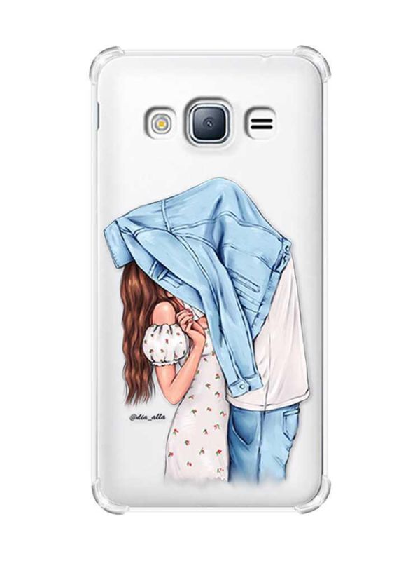 Чохол з потовщеними кутами на Samsung Galaxy J3(2016) J310 :: Поцілунок (принт 33)