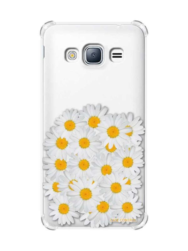 Чохол з потовщеними кутами на Samsung Galaxy J3(2016) J310 :: Букет ромашок (принт 40)