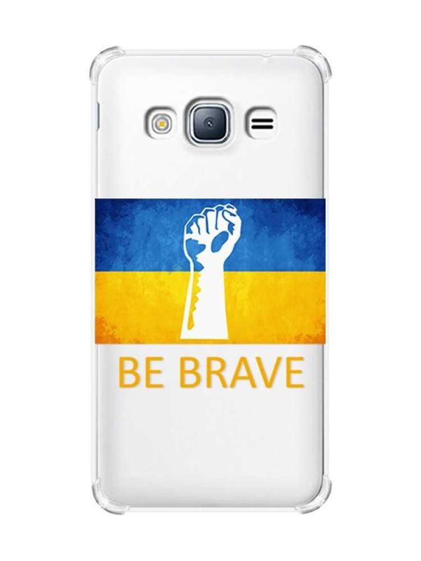 Чохол з потовщеними кутами на Samsung Galaxy J3(2016) J310 :: Мужність Україна (принт 42)