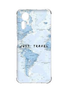 Чохол з потовщеними кутами на Xiaomi Redmi Note 12S :: Подорожі. Карта (принт 323)