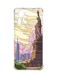 Чохол з потовщеними кутами на Xiaomi Redmi Note 12S :: Статуя Свободи (принт 331)