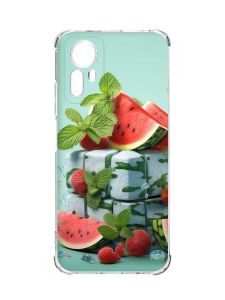 Чохол з потовщеними кутами на Xiaomi Redmi Note 12S :: Кавунова свіжість (принт 338)
