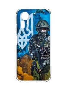 Чохол з потовщеними кутами на Xiaomi Redmi Note 12S :: Військовий (патріотичний принт 349)