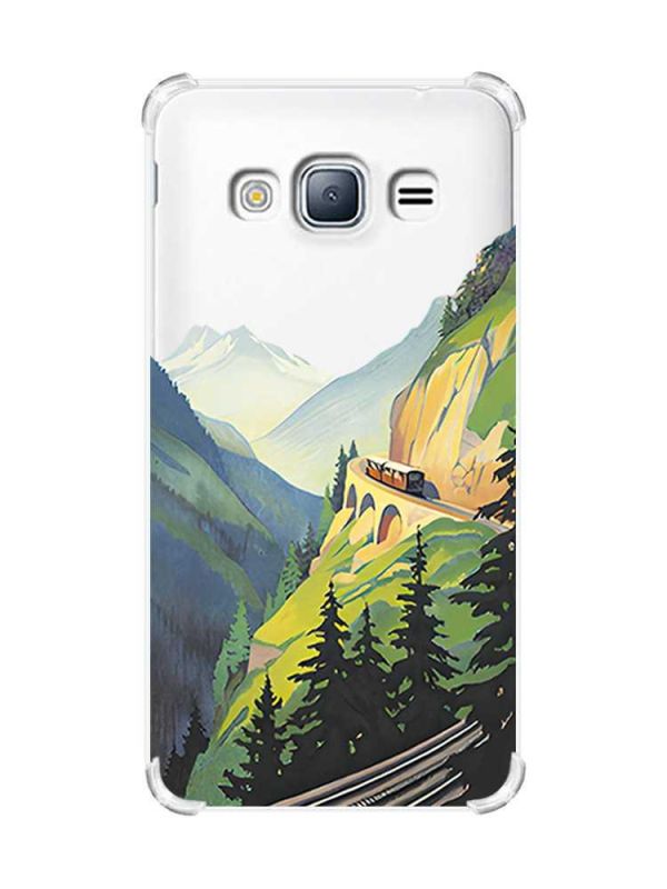 Чохол з потовщеними кутами на Samsung Galaxy J3(2016) J310 :: Пейзаж. Гори (принт 87)