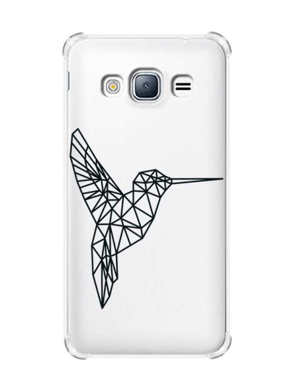 Чохол з потовщеними кутами на Samsung Galaxy J3(2016) J310 :: Колібрі (принт 122)