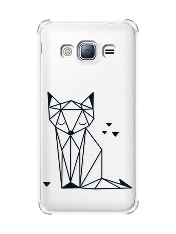Чохол з потовщеними кутами на Samsung Galaxy J3(2016) J310 :: Лисиця (принт 126)