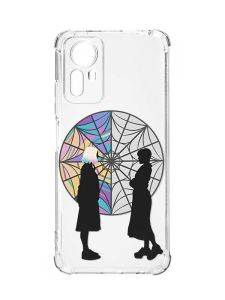 Чохол з потовщеними кутами на Xiaomi Redmi Note 12S :: Силуети. Венздей (принт 210)