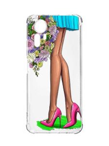 Чохол з потовщеними кутами на Xiaomi Redmi Note 12S :: Квітковий настрій (принт 226)