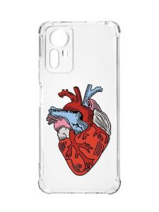 Чохол з потовщеними кутами на Xiaomi Redmi Note 12S :: Серце анатомічне (принт 250)