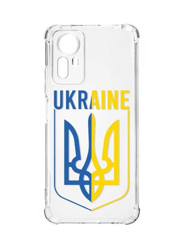 Чохол з потовщеними кутами на Xiaomi Redmi Note 12S :: Тризуб (патріотичний принт 254)