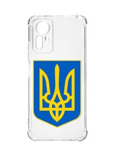 Чохол з потовщеними кутами на Xiaomi Redmi Note 12S :: Тризуб Україна (принт 256)