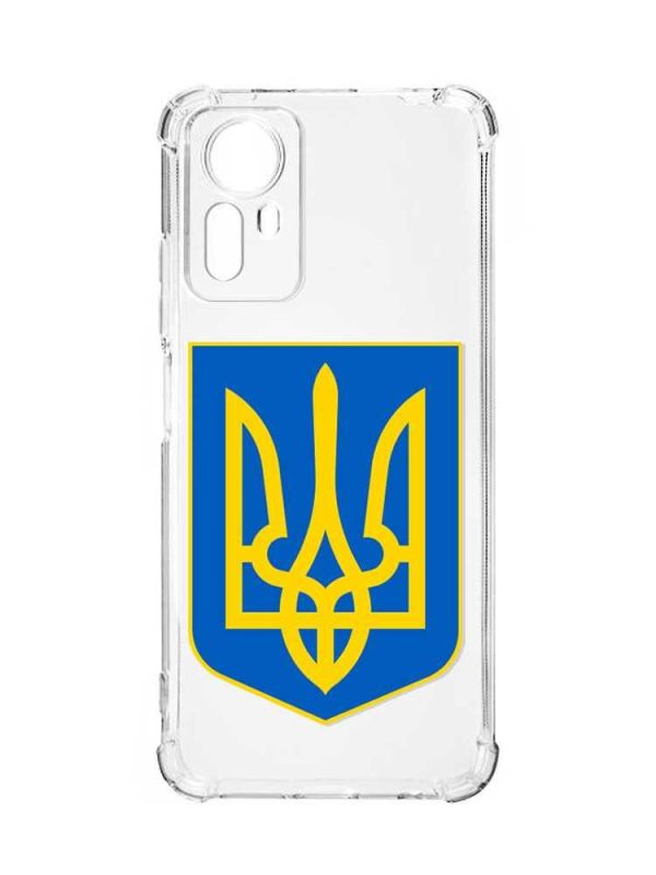 Чохол з потовщеними кутами на Xiaomi Redmi Note 12S :: Тризуб Україна (принт 256)