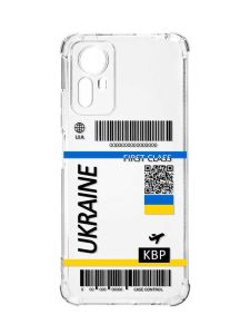 Чохол з потовщеними кутами на Xiaomi Redmi Note 12S :: Авіаквиток Україна (принт 262)