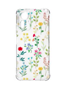 Чохол з потовщеними кутами на Xiaomi Redmi Note 12S :: Квітковий фон (принт 269)