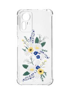 Чохол з потовщеними кутами на Xiaomi Redmi Note 12S :: Квіти. Акварель (принт 271)