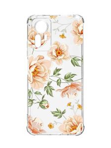 Чохол з потовщеними кутами на Xiaomi Redmi Note 12S :: Квіти пастельні (принт 277)