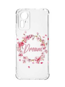 Чохол з потовщеними кутами на Xiaomi Redmi Note 12S :: Віночок з сакури (принт 284)