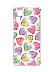 Чохол з потовщеними кутами на Xiaomi Redmi Note 12S :: Сердечка з текстом (принт 333)