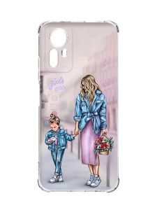 Чохол з потовщеними кутами на Xiaomi Redmi Note 12S :: Мама і донька (принт 56)