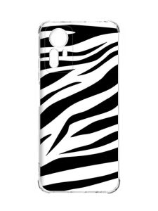 Чохол з потовщеними кутами на Xiaomi Redmi Note 12S :: Фон Зебра (принт 92)