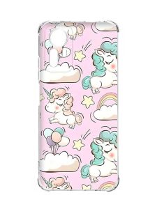 Чохол з потовщеними кутами на Xiaomi Redmi Note 12S :: Єдинороги (принт 106)