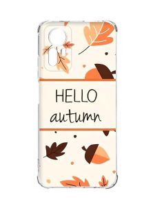 Чохол з потовщеними кутами на Xiaomi Redmi Note 12S :: Привіт, осінь (принт 109)