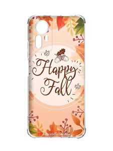 Чохол з потовщеними кутами на Xiaomi Redmi Note 12S :: Щасливої осені (принт 110)