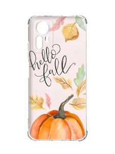 Чохол з потовщеними кутами на Xiaomi Redmi Note 12S :: Привіт, осінь (принт 111)