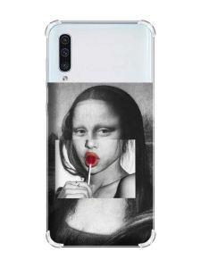 Чохол з потовщеними кутами на Samsung Galaxy А50 (2019) А505 :: Сучасна Мона Ліза (принт 351)