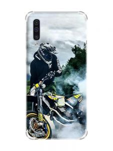 Чохол з потовщеними кутами на Samsung Galaxy А50 (2019) А505 :: Мото Драйв (принт 68)