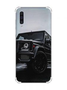 Чохол з потовщеними кутами на Samsung Galaxy А50 (2019) А505 :: Авто чорне (принт 234)