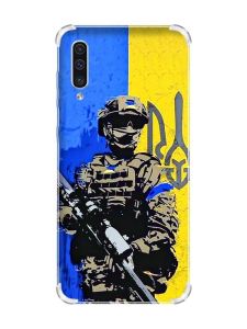 Чохол з потовщеними кутами на Samsung Galaxy А50 (2019) А505 :: Солдат (принт 350)