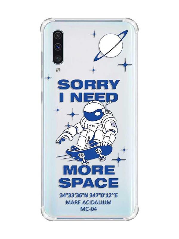 Чохол з потовщеними кутами на Samsung Galaxy А50 (2019) А505 :: Космонавт на скейті (принт 248)