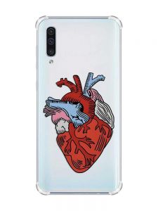 Чохол з потовщеними кутами на Samsung Galaxy А50 (2019) А505 :: Серце анатомічне (принт 250)