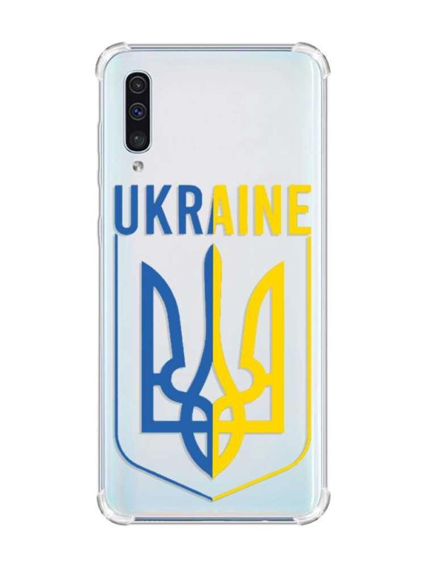 Чохол з потовщеними кутами на Samsung Galaxy А50 (2019) А505 :: Тризуб (принт 254)