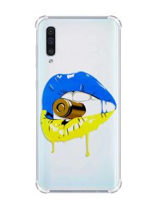 Чохол з потовщеними кутами на Samsung Galaxy А50 (2019) А505 :: Губи і патрон (принт 264)