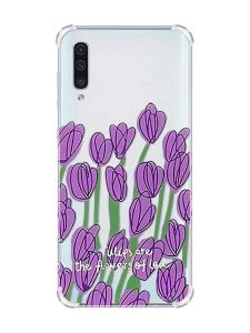 Чохол з потовщеними кутами на Samsung Galaxy А50 (2019) А505 :: Тюльпани (принт 265)