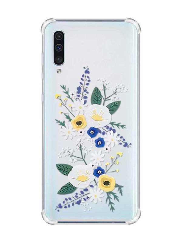 Чохол з потовщеними кутами на Samsung Galaxy А50 (2019) А505 :: Квіти. Акварель (принт 271)