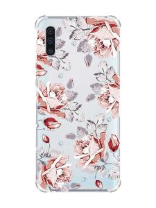 Чохол з потовщеними кутами на Samsung Galaxy А50 (2019) А505 :: Фон Троянди (принт 273)