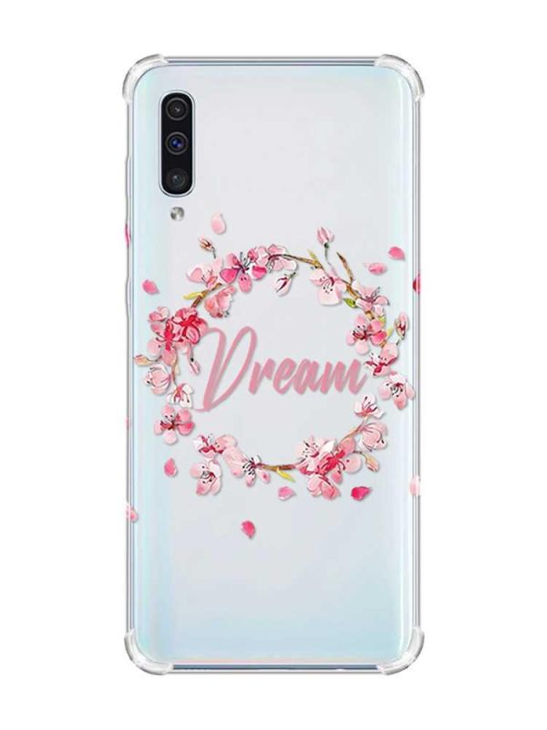 Чохол з потовщеними кутами на Samsung Galaxy А50 (2019) А505 :: Віночок з сакури (принт 284)