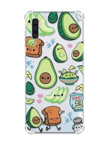 Чохол з потовщеними кутами на Samsung Galaxy А50 (2019) А505 :: Милі авокадо каваї (принт 305)