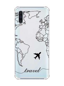 Чохол з потовщеними кутами на Samsung Galaxy А50 (2019) А505 :: Карта. Контур (принт 330)