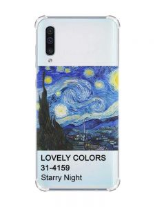 Чохол з потовщеними кутами на Samsung Galaxy А50 (2019) А505 :: Зоряна ніч (принт 74)