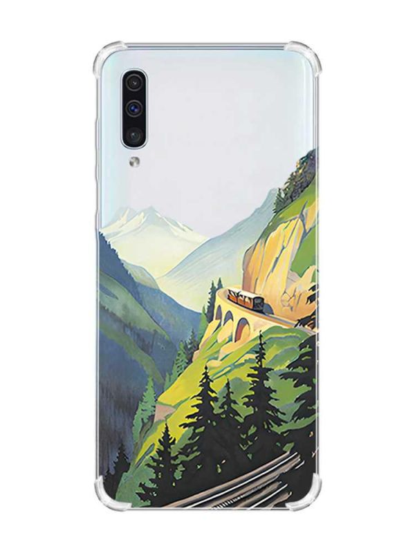 Чохол з потовщеними кутами на Samsung Galaxy А50 (2019) А505 :: Пейзаж. Гори (принт 87)