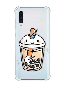 Чохол з потовщеними кутами на Samsung Galaxy А50 (2019) А505 :: Коктейль Єдиноріг (принт 96)