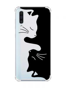 Чохол з потовщеними кутами на Samsung Galaxy А50 (2019) А505 :: Котики (принт 118)