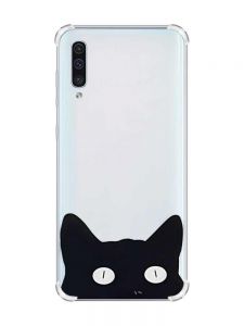 Чохол з потовщеними кутами на Samsung Galaxy А50 (2019) А505 :: Котик (принт 119)